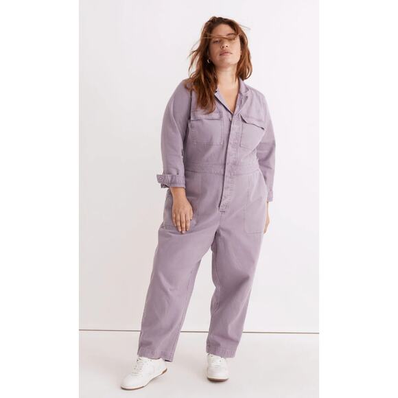 Madewell Plus Garment-Dyed Signature Coverall Jumpsuit - Picture 1 of 8